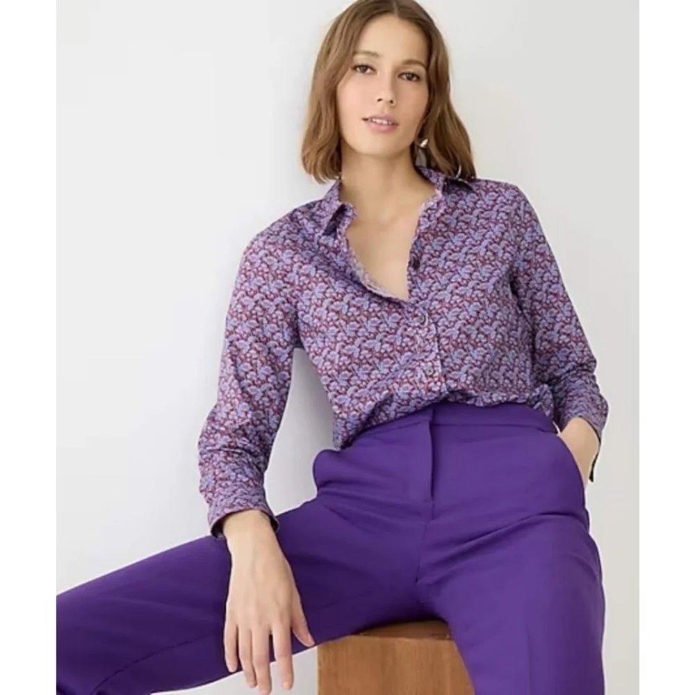 31. J.Crew Slim-fit shirt in Liberty® Toutouayette fabric